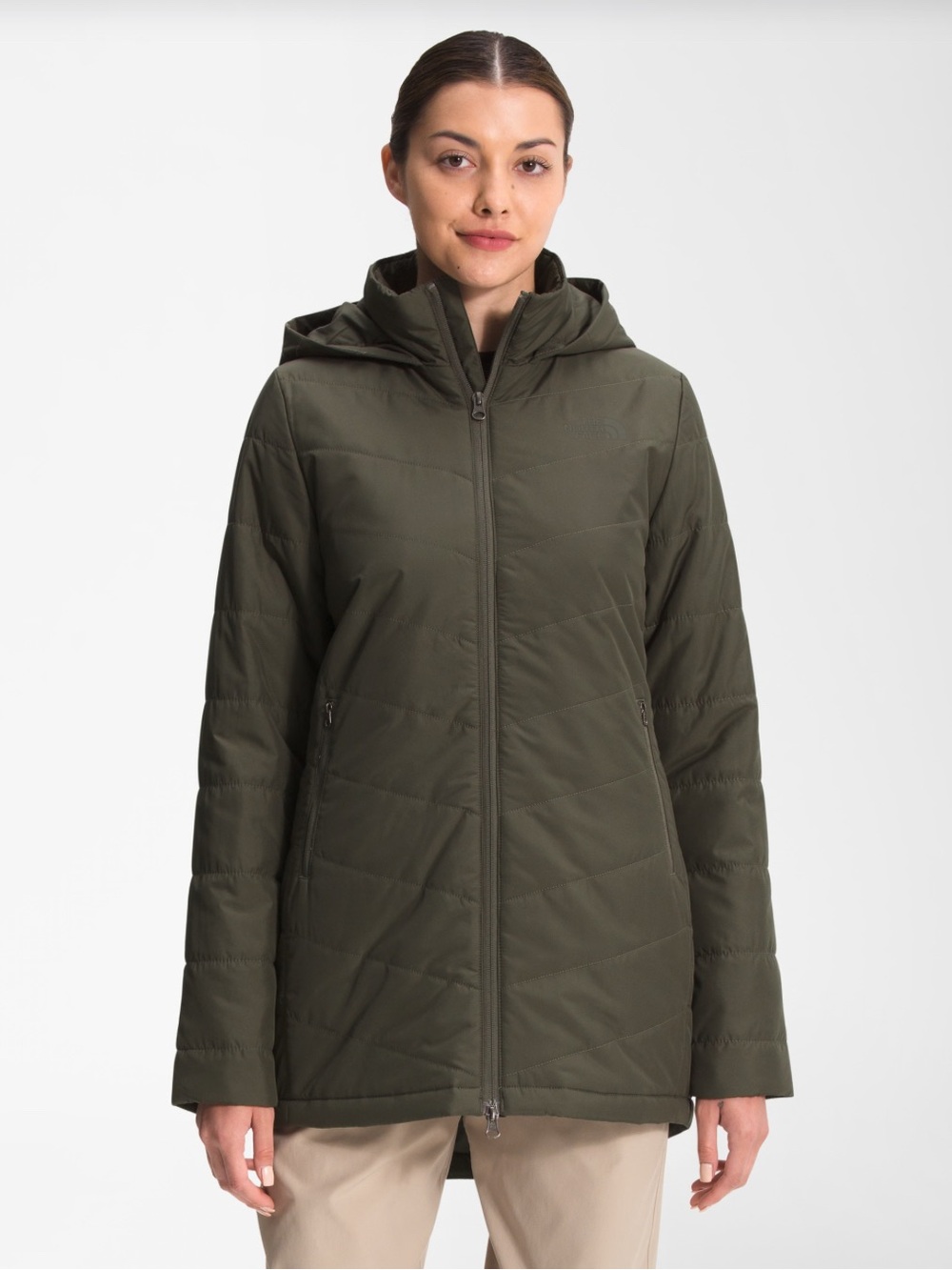 The North Face New Taupe Green Tamburello Parka- L